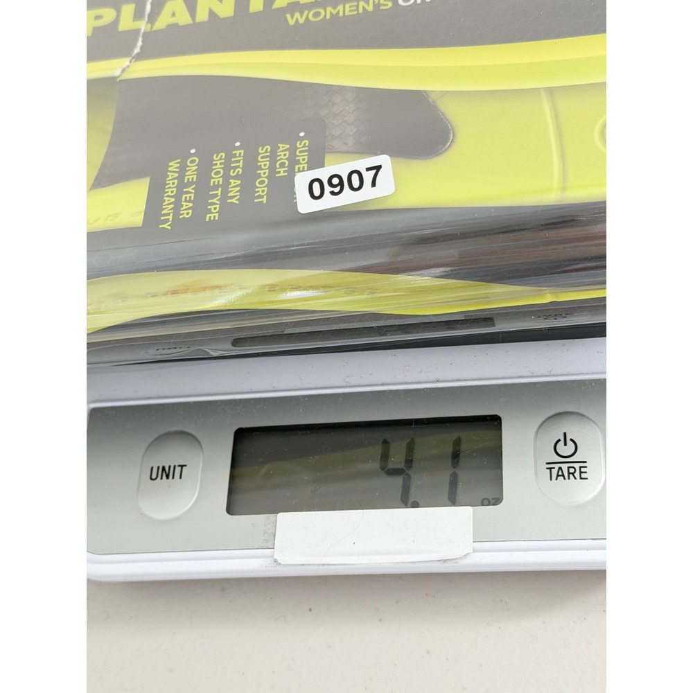 Sof Sole Plantar Fascia Womens Orthotic Insole Size 6-11 Yellow Black New - Picture 4 of 4